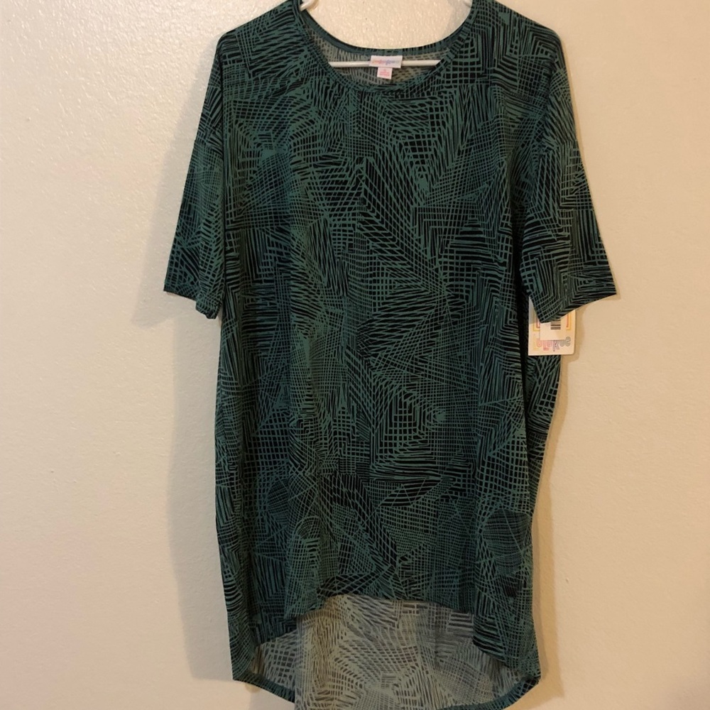 Lula Roe Irma black/teal NWT